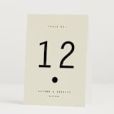 "Nonnette" - Table Numbers in Vanilla by Blustery August - Folded