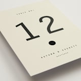 "Nonnette" - Table Numbers in Vanilla by Blustery August - Detail