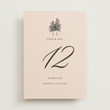"Arboretum" - Table Numbers in Almond by Morgan Kendall - Front