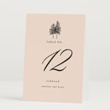 "Arboretum" - Table Numbers in Almond by Morgan Kendall - Folded