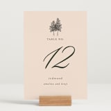 "Arboretum" - Table Numbers in Almond by Morgan Kendall - Displayed (stand not included)