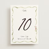 "Barolo" - Table Numbers in Deep Blush by Pati Cascino - Front