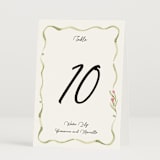 "Barolo" - Table Numbers in Deep Blush by Pati Cascino - Folded
