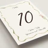 "Barolo" - Table Numbers in Deep Blush by Pati Cascino - Detail