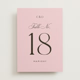 "Nola" - Table Numbers in Peony by Megan Davis - Front