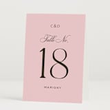 "Nola" - Table Numbers in Peony by Megan Davis - Folded