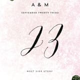 "Cacti" - Table Numbers in Rose Crystal by Cass Loh - Detail