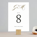 "Flourish" - Table Numbers in Antique by Jennifer Postorino - Front