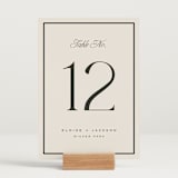 "Galleria" - Table Numbers in Onyx by Laura Hankins - Displayed (stand not included)