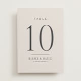 "Close-up" - Table Numbers in Sandstone by Nicole Walsh - Front