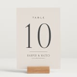 "Close-up" - Table Numbers in Sandstone by Nicole Walsh - Displayed (stand not included)