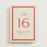 "Kitty Hawk" - Table Numbers in Lobster by Jackie Crawford - Front