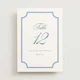 "Marenza" - Table Numbers in Bluebell by Jessica Williams - Front