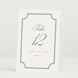 "Marenza" - Table Numbers in Bluebell by Jessica Williams - Folded