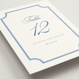 "Marenza" - Table Numbers in Bluebell by Jessica Williams - Detail