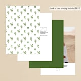 "Leaf Arc" - Table Numbers in Sage by Ariel Rutland - Back of Card Options