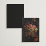 "renaissance" - Table Numbers in Mulberry by Kamala Nahas - Back of Card Options