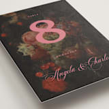 "renaissance" - Table Numbers in Mulberry by Kamala Nahas - Detail