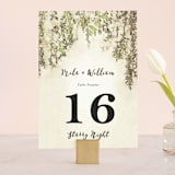 "English Countryside" - Table Numbers in Moss by Design Lotus - Front