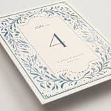 "Porcelain" - Table Numbers in Delft Blue by Ashley DeMeyere - Detail