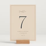 "Magnolias" - Table Numbers in Sky by Sabrin Deirani - Displayed (stand not included)