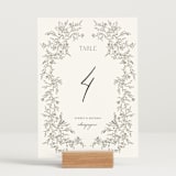 "Cottonwood" - Table Numbers in Ravello by Anne Ciotola - Displayed (stand not included)