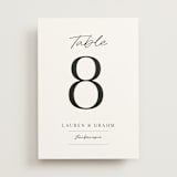 "Countryside Villa" - Table Numbers in Noir by Shiny Penny Studio - Front