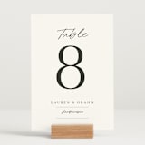 "Countryside Villa" - Table Numbers in Noir by Shiny Penny Studio - Displayed (stand not included)