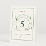 "Plain Air" - Table Numbers in Meadow by Petra Kern - Folded