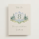 "Miniature Mountainscape" - Table Numbers in Summer by Petra Kern - Front