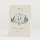 "Miniature Mountainscape" - Table Numbers in Summer by Petra Kern - Folded