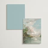 "Reflections" - Table Numbers in Lake by Lindsay Megahed - Back of Card Options