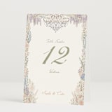 "Charlotte" - Table Numbers in Petal by Jenna Holcomb - Folded