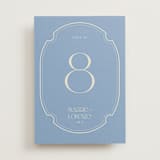 "Flora Arch" - Table Numbers in Cerulean by Baumbirdy - Front
