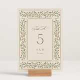 "Juliet" - Table Numbers in Autumn by Ashlee Townsend - Displayed (stand not included)