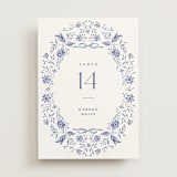 "Daisy Toile" - Table Numbers in Willow by Susan Zinader - Front