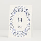 "Daisy Toile" - Table Numbers in Willow by Susan Zinader - Folded