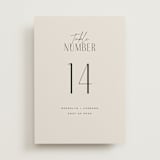 "Arabilla Overlap" - Table Numbers in Linen by Kelly Schmidt - Front