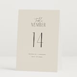 "Arabilla Overlap" - Table Numbers in Linen by Kelly Schmidt - Folded