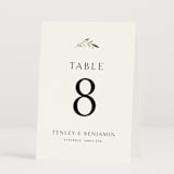 "Gentle Whisper" - Table Numbers in Cotton by Jennifer Postorino - Folded