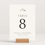 "Gentle Whisper" - Table Numbers in Cotton by Jennifer Postorino - Displayed (stand not included)