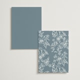 "Wreath In Bloom" - Table Numbers in Lake by Leah Bisch - Back of Card Options