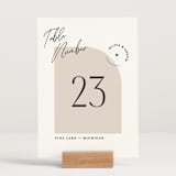 "Merge" - Table Numbers in Cloud by Pixel and Hank - Displayed (stand not included)