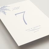 "Ocean Dreams" - Table Numbers in Pale Cerulean by Sabrin Deirani - Detail