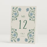 "Botanical" - Table Numbers in Garden by Kelly Watkins - Folded