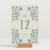 "Botanical" - Table Numbers in Garden by Kelly Watkins - Displayed (stand not included)