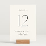 "Contemporary" - Table Numbers in Cotton by Vanessa Doyle - Displayed (stand not included)