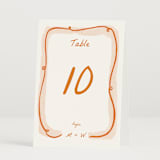 "Giardino" - Table Numbers in Flame by Pati Cascino - Folded