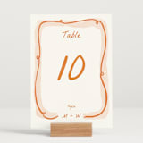 "Giardino" - Table Numbers in Flame by Pati Cascino - Displayed (stand not included)