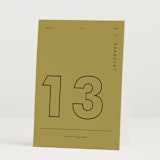 "Alaia" - Table Numbers in Verona Sunset by Blustery August - Folded